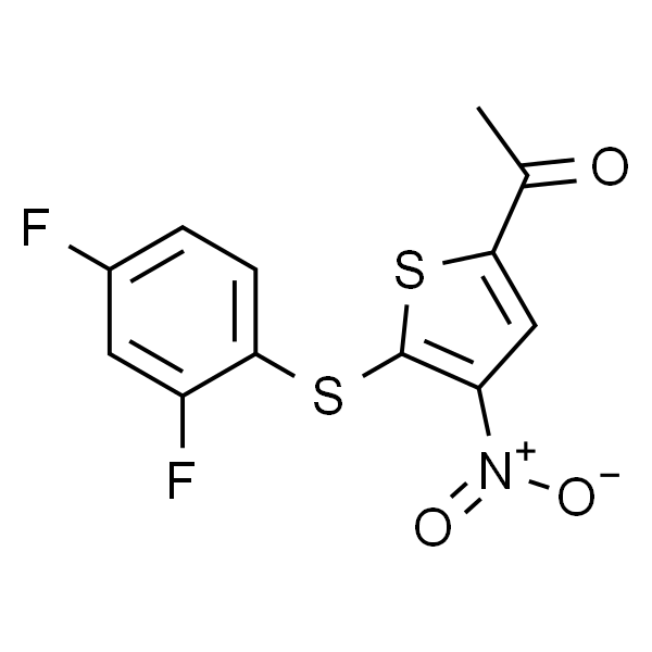 1-(5-((2,4-二氟苯基)硫基)-4-硝基噻吩-2-基)乙酮