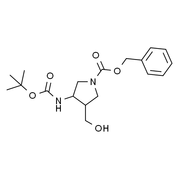 3-((叔丁氧羰基)氨基)-4-(羟甲基)吡咯烷-1-羧酸苄酯