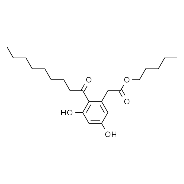 (3,5-Dihydroxy-2-nonanoyl-phenyl)-acetic acid pentyl ester