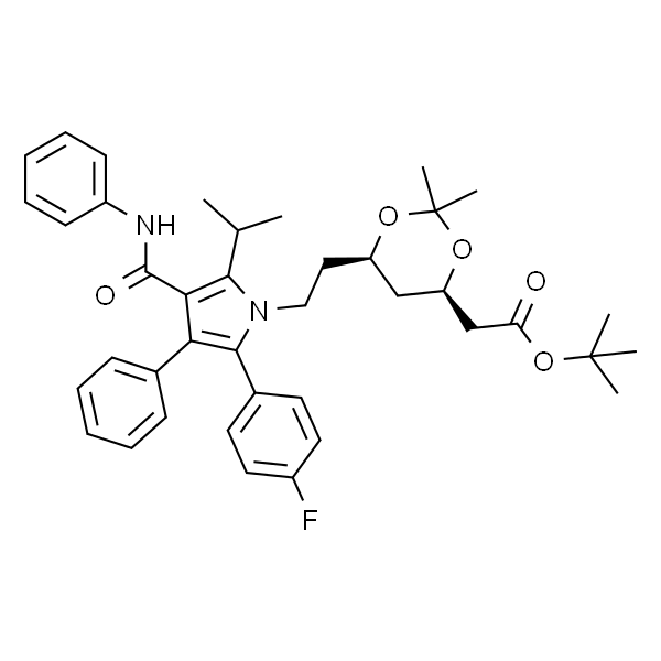 (4R,6R)-2-[6-[2-[2-(4-氟苯基)-5-异丙酯-3-苯基-4-(苯基氨甲酰基)吡咯-1-基]乙基]-2,2-二甲基-1,3-二恶烷-4-基]醋酸叔丁酯