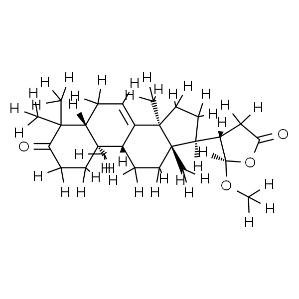 3-Oxo-21α-methoxy-24,25,26,27-tetranortirucall-7-ene-23(21)-lactone