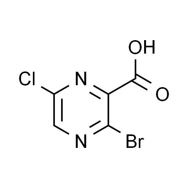3-溴-6-氯吡嗪-2-羧酸