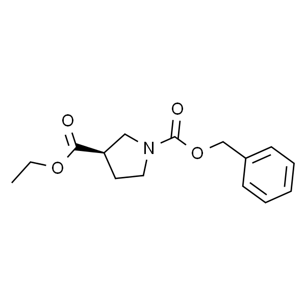 (R)-N-Cbz-3-吡咯烷甲酸乙酯