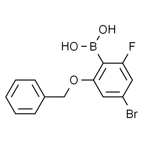 6-苄氧基-4-溴-2-氟苯硼酸