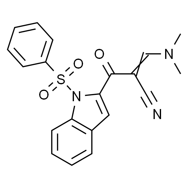 3-(二甲氨基)-2-(1-(苯基磺酰基)-1H-吲哚-2-羰基)丙烯腈