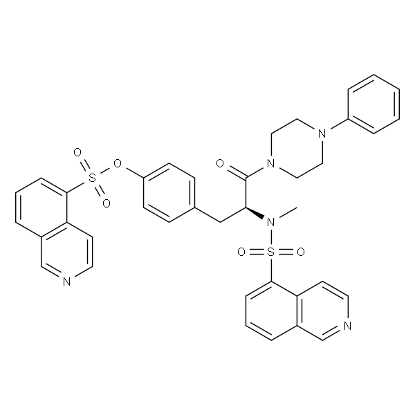 1-[N,O-二(5-异喹啉磺酰基)-N-甲基-L-型酪氨酸]-4-苯基哌嗪