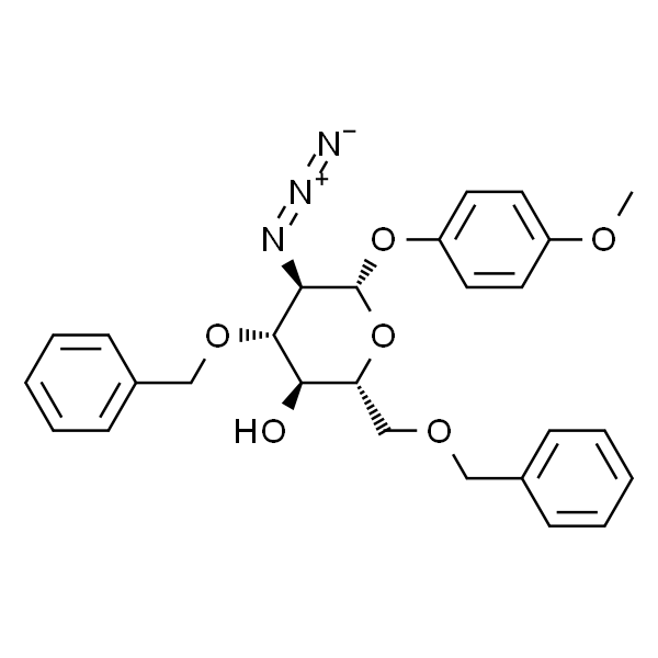 4-甲氧苯基-2-叠氮-3,6-二-O-苯基-2-脱氧-β-D-吡喃葡萄糖苷