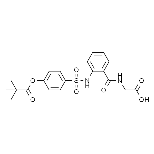 (2-((4-(新戊酰氧基)苯磺胺基)苯甲酰胺)乙酸