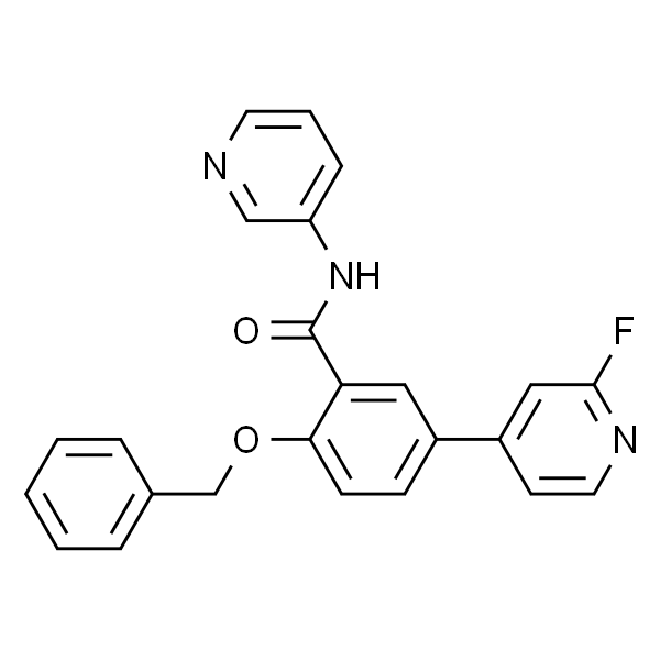 2-(苄氧基)-5-(2-氟吡啶-4-基)-N-(吡啶-3-基)苯甲酰胺