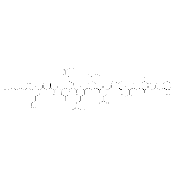 LYS-LYS-ALA-LEU-ARG-ARG-GLN-GLU-THR-VAL-ASP-ALA-LEU: KKALRRQETVDAL