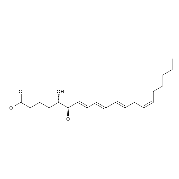 11-trans-5(S),6(R)-dihydroxy-7(E),9(E),11(E),14(Z)-eicosatetraenoic acid