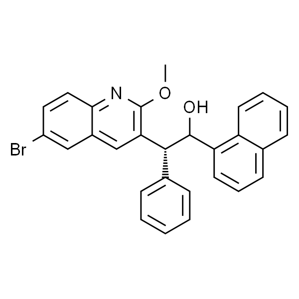 3-Quinolineethanol, 6-bromo-2-methoxy-α-1-naphthalenyl-β-phenyl-, (βR)-
