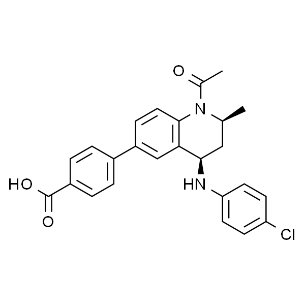 4-((2S,4R)-1-乙酰基-4-((4-氯苯基)氨基)-2-甲基-1,2,3,4-四氢喹啉-6-基)苯甲酸