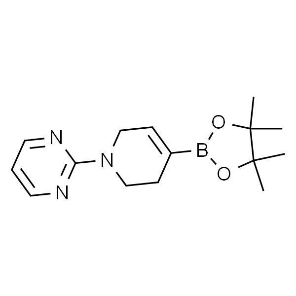 2-(4-(4,4,5,5-四甲基-1,3,2-二氧杂环戊硼烷-2-基)-5,6-二氢吡啶-1(2H)-基)嘧啶
