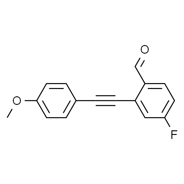 4-氟-2-((4-甲氧基苯基)炔基)苯甲醛