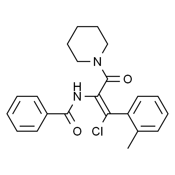(Z)-N-(1-氯-3-氧代-3-(哌啶-1-基)-1-(邻甲苯基)丙-1-烯-2-基)苯甲酰胺