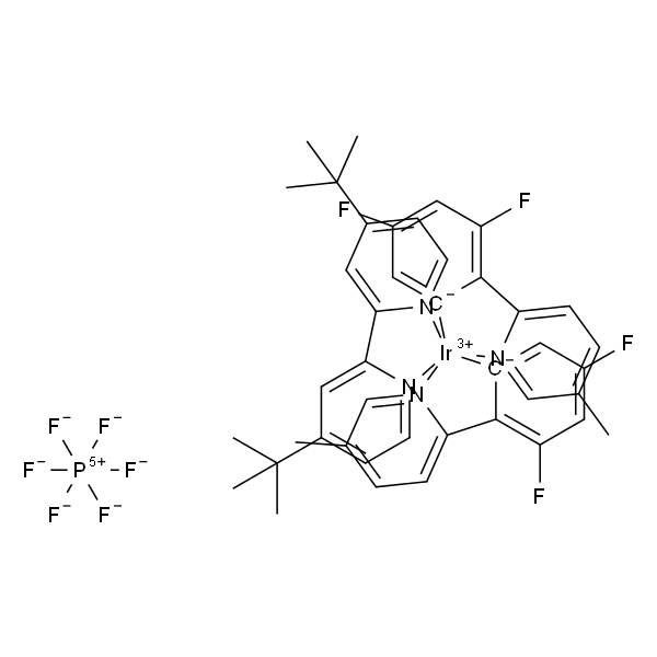 (4,4'-二叔丁基-2,2'-联吡啶-κ~2~N~1~,N~1'~)[双[3,5-二氟-2-(5-甲基-2-吡啶基-κN)苯基-κC~1~]]铱六氟磷酸盐