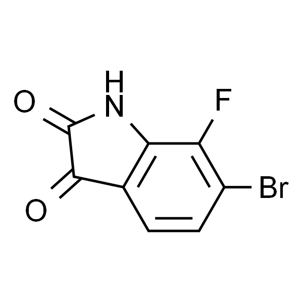6-溴-7-氟二氢吲哚-2,3-二酮