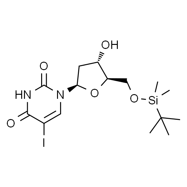 1-((2R,4S,5R)-5-(((叔丁基二甲基硅烷基)氧基)甲基)-4-羟基四氢呋喃-2-基)-5-碘嘧啶-2,4(1H,3H)-二酮
