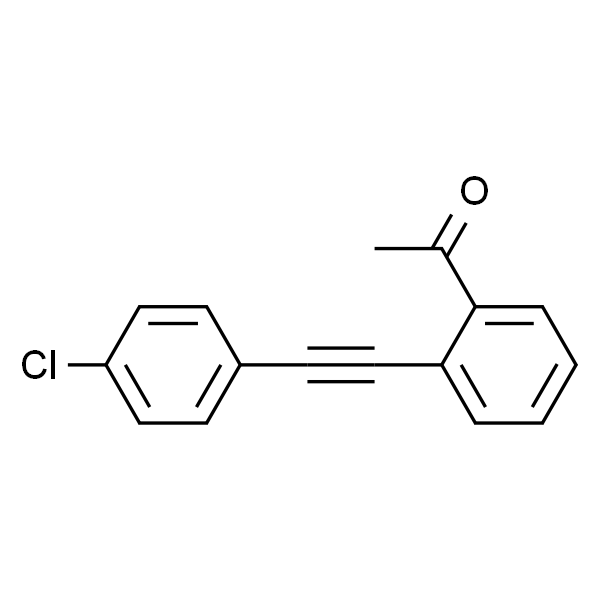 1-(2-((4-氯苯基)炔基)苯基)乙酮
