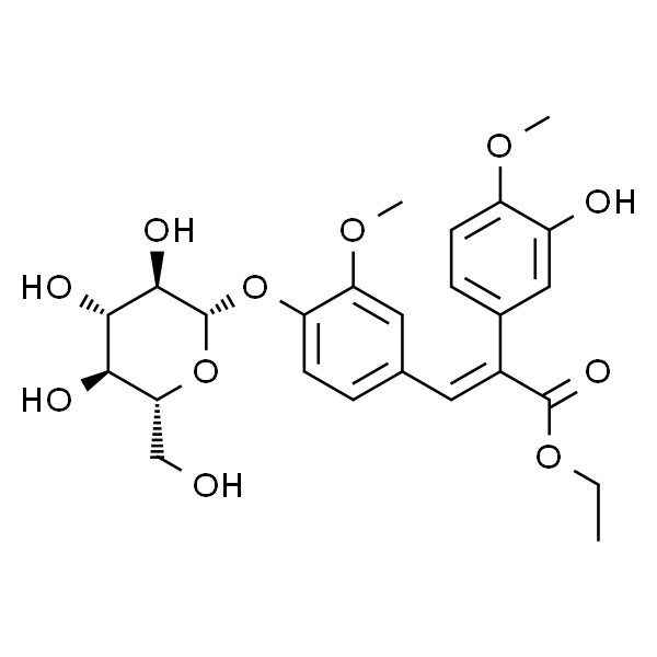 (E)-2-(3-羟基-4-甲氧基苯基)乙基 4-[3-(4-羟基-3-甲氧基苯基)-2-丙烯酸] BETA-D-葡萄糖苷
