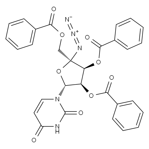 (2R,3S,4R,5R)-2-叠氮基-2-((苯甲酰氧基)甲基)-5-(2,4-二氧代-3,4-二氢嘧啶-1(2H)-基)四氢呋喃-3,4-二苯甲酸二乙酯