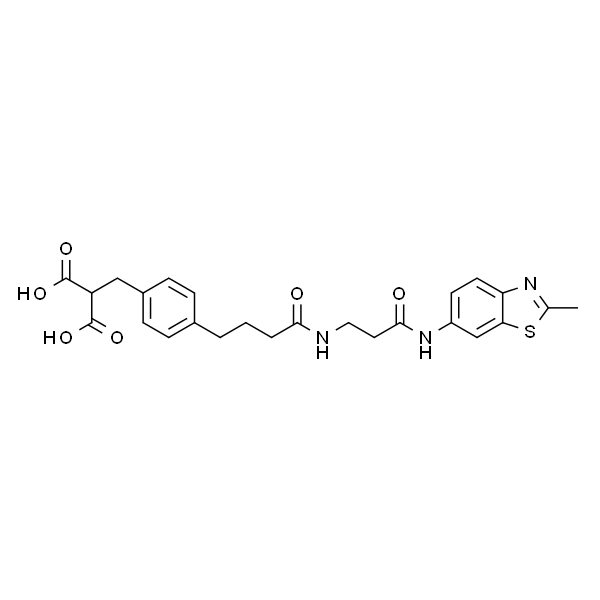 2-(4-(4-((3-((2-甲基苯并[d]噻唑-6-基)氨基)-3-氧代丙基)氨基)-4-氧代丁基)苄基)丙二酸