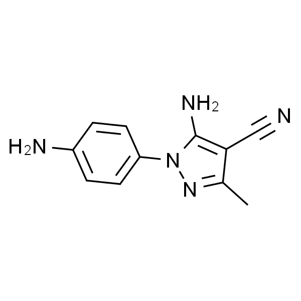 5-氨基-1-(4-氨基苯基）-3-甲基吡唑-4-腈