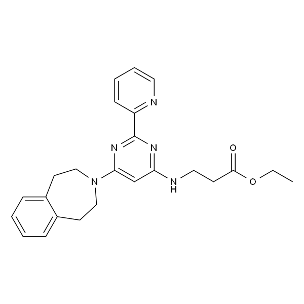3-((6-(4,5-二氢-1H-苯并[d]氮杂庚烷-3(2H)-基)-2-(吡啶-2-基)嘧啶-4-基)氨基)丙酸乙酯盐酸盐