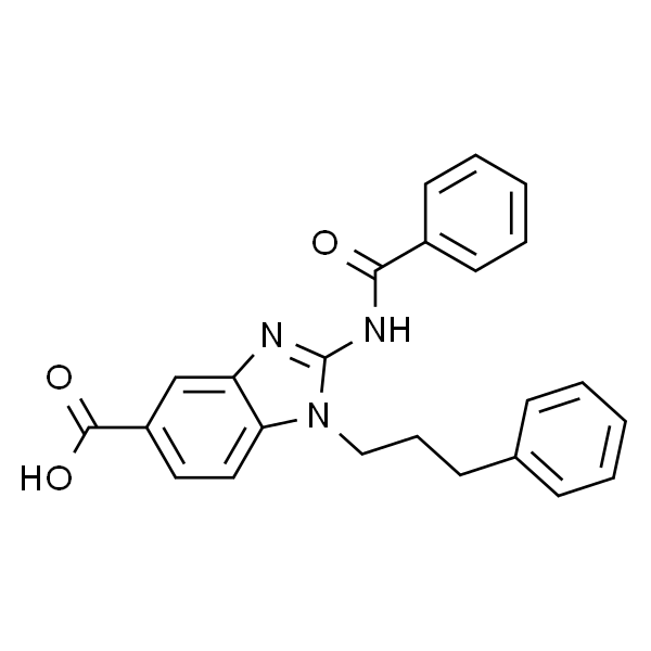 2-苯甲酰胺基-1-(3-苯基丙基)-1H-苯并[d]咪唑-5-羧酸