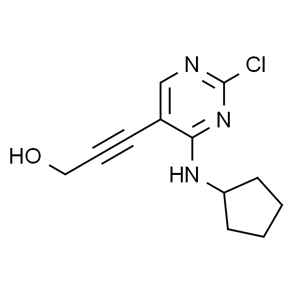 3-[2-Chloro-4-(cyclopentylamino)-5-pyrimidinyl]-2-propyn-1-ol