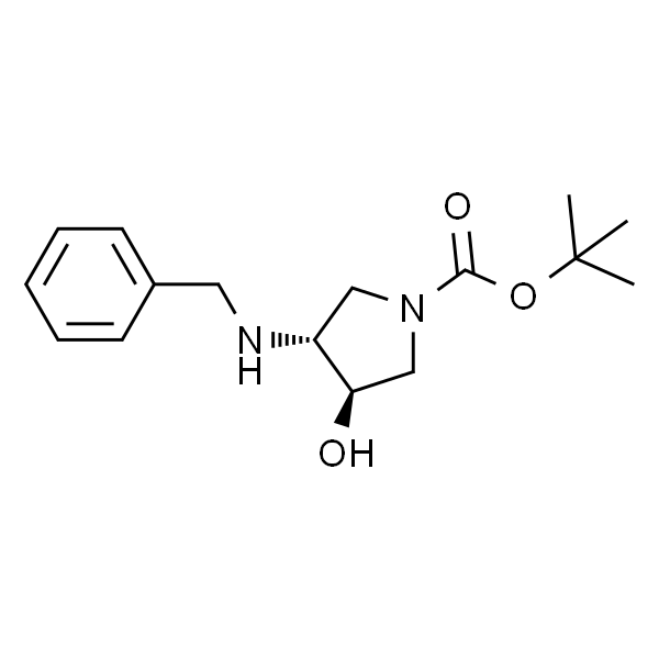 反式-3-(苄氨基)-4-羟基吡咯烷-1-甲酸叔丁酯