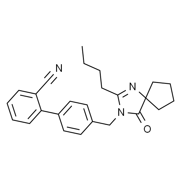 2-丁基-3-[[2'-氰基-[1，1'-联苯]-4-基]甲基]-1，3-二氮杂螺[4，4]壬-1-烯-4-酮