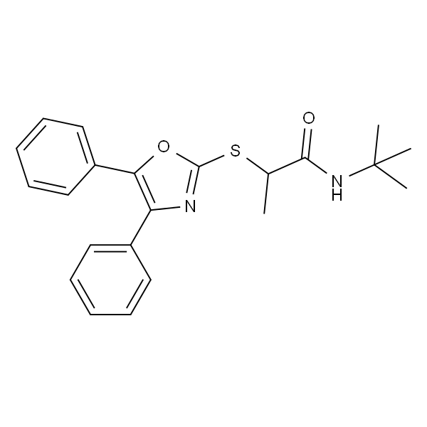 N-(叔丁基)-2-((4,5-二苯基恶唑-2-基)硫基)丙酰胺
