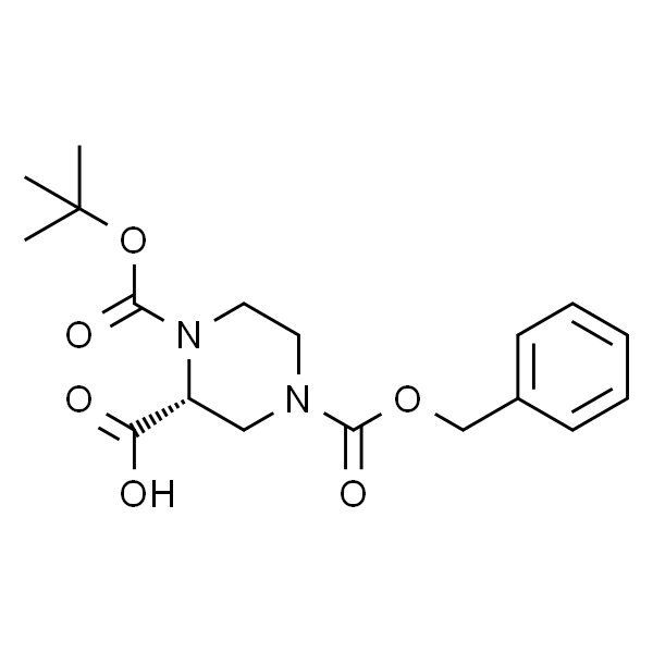 (R)-N-1-Boc-N-4-Cbz-2-哌嗪甲酸