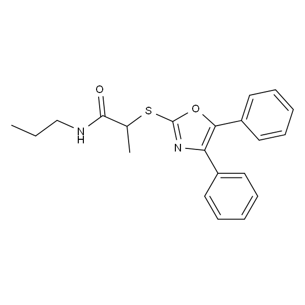 2-((4,5-二苯基恶唑-2-基)硫基)-N-丙基丙酰胺