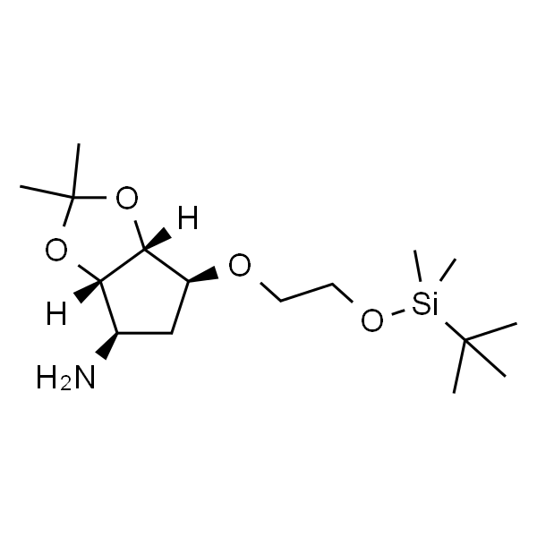 (3aS,4R,6S,6aR)-6-(2-((tert-butyldimethylsilyl)oxy)ethoxy)-2,2-dimethyltetrahydro-3aH-cyclopenta[d][1,3]dioxol-4-amine