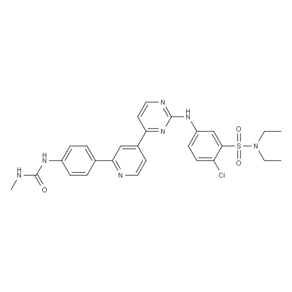 2-Chloro-N,N-diethyl-5-[[4-[2-[4-[[(methylamino)carbonyl]amino]phenyl]-4-pyridinyl]-2-pyrimidinyl]am