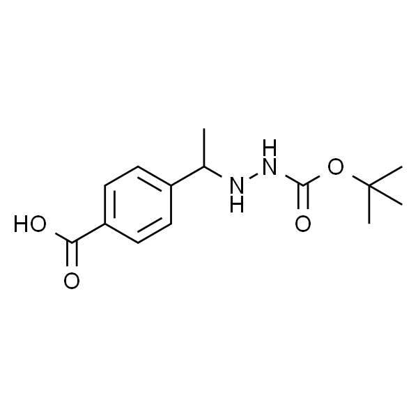 4-(1-(2-(tert-butoxycarbonyl)hydrazinyl)ethyl)benzoic acid