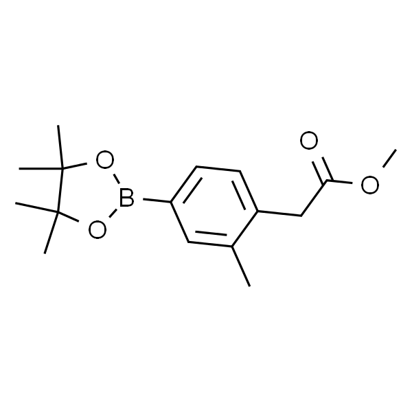 2-(2-甲基-4-(4,4,5,5-四甲基-1,3,2-二氧杂硼杂环戊烷-2-基)苯基)乙酸甲酯