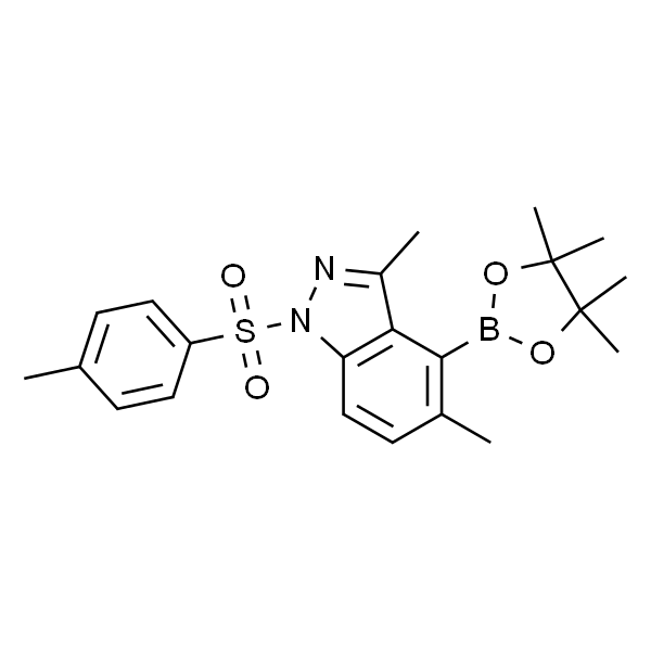 3，5-二甲基-4-(4，4，5，5-四甲基-1，3，2-二氧杂环戊硼烷-2-基)-1-甲苯磺酰-1氢-吲唑