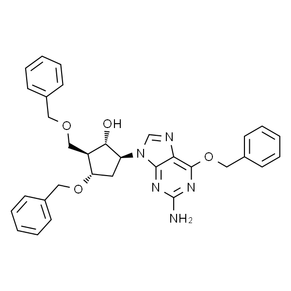 (1S,2S,3S,5S)-5-(2-氨基-6-苄氧基-9H-嘌呤-9-基)-3-苄氧基-2-苄氧基甲基环戊醇