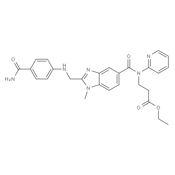 3-(2-(((4-氨基甲酰基苯基)氨基)甲基)-1-甲基-N-(吡啶-2-基)-1H-苯并[d]咪唑-5-甲酰胺基)丙酸乙酯（达比加群杂质）