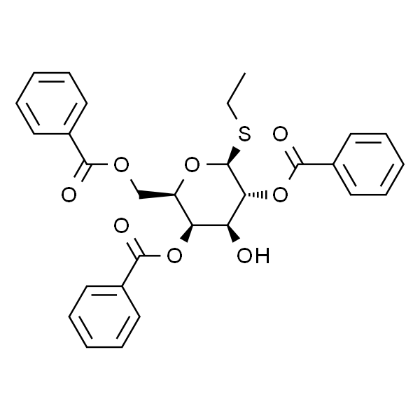 (2R,3R,4S,5R,6S)-2-((苯甲酰氧基)甲基)-6-(乙硫基)-4-羟基四氢-2H-吡喃-3,5-二基二苯甲酸酯