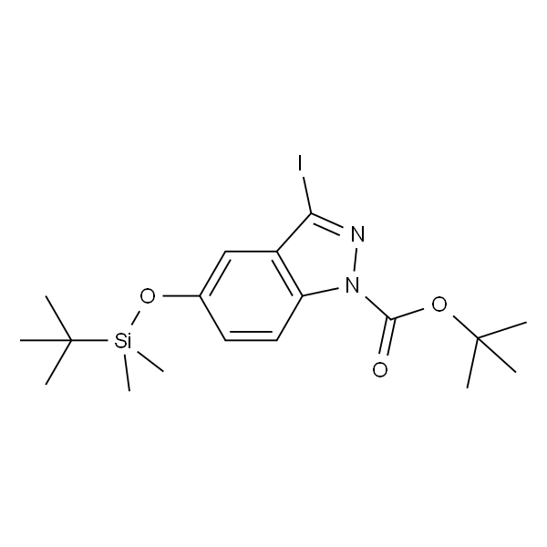 5-((叔丁基二甲基甲硅烷基)氧基)-3-碘-1H-吲唑-1-羧酸叔丁酯
