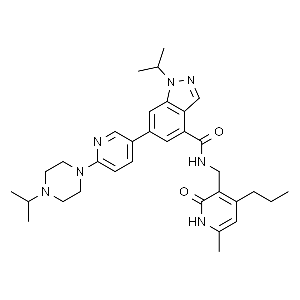 1-异丙基-6-(6-(4-异丙基哌嗪-1-基)吡啶-3-基)-N - ((6-甲基-2-氧代-4-丙基-1,2-二氢吡啶-3-基)甲基)-1H-吲唑-4-甲酰胺
