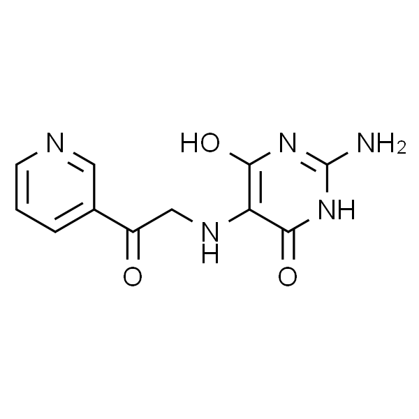 2-氨基-6-羟基-5-((2-氧代-2-(吡啶-3-基)乙基)氨基)嘧啶-4(3H)-一