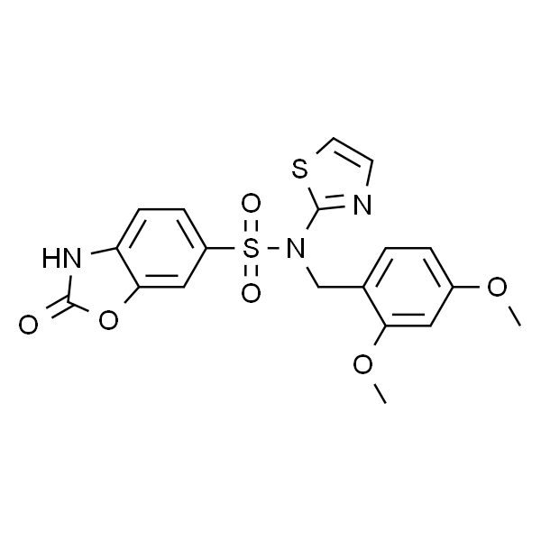 N-(2,4-dimethoxybenzyl)-2-oxo-N-(thiazol-2-yl)-2,3-dihydrobenzo[d]oxazole-6-sulfonamide