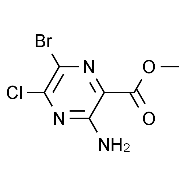 3-氨基-6-溴-5-氯吡嗪-2-羧酸甲酯