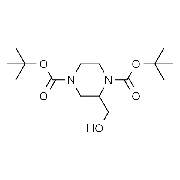 1,4-双(Boc)-2-哌嗪甲醇